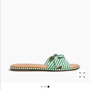 J.crew factory striped knit slide sandals